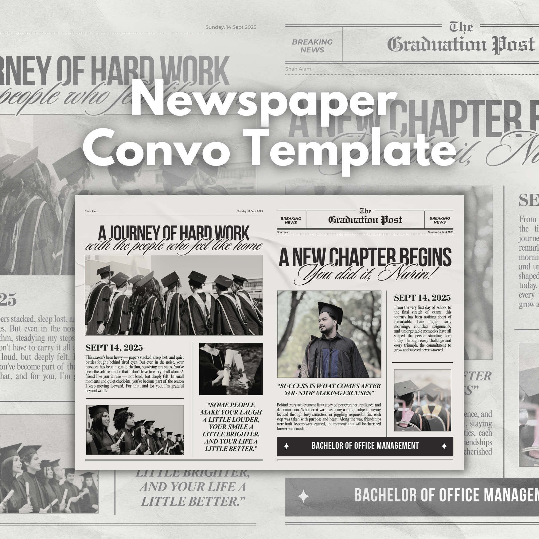 Newspaper Convo Template